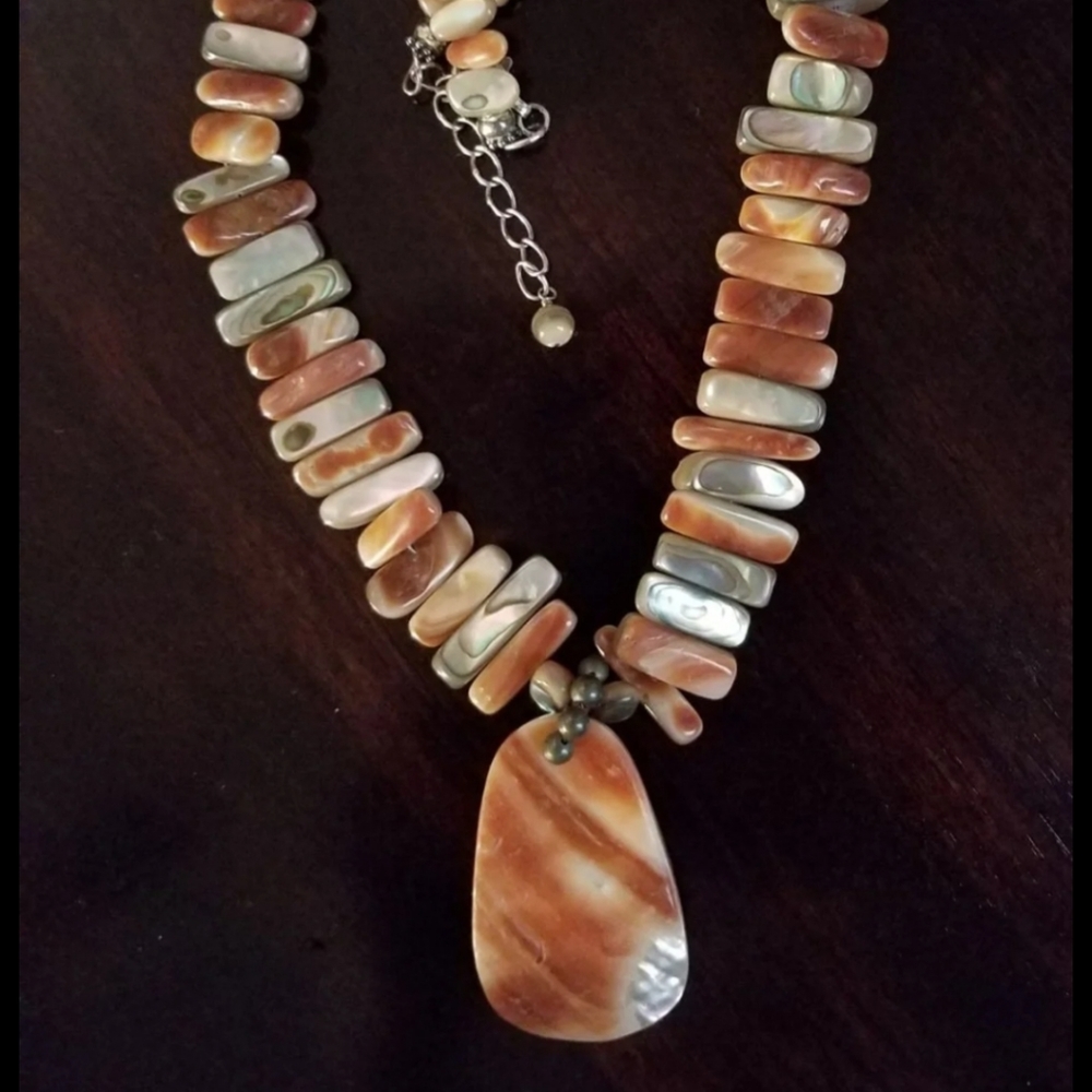 Rare Silpada Abalone Shell Neckace - image 3